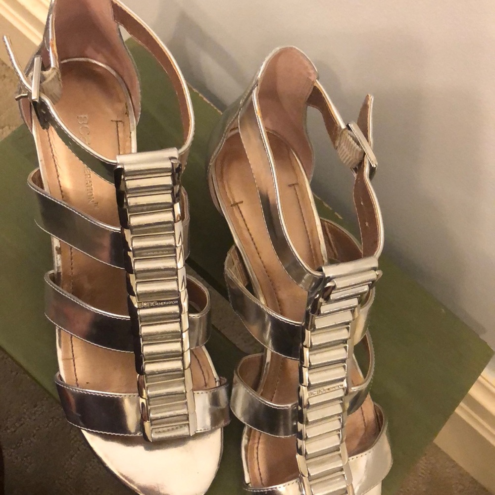 Bcbg Generation Silver Sandals - image 2